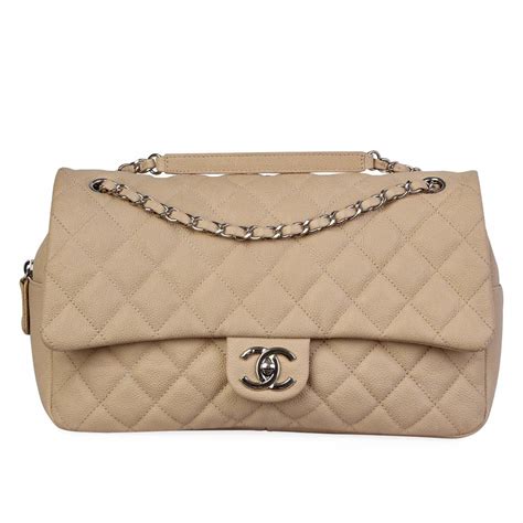 chanel beige easy flap|chanel 25cm flap bag.